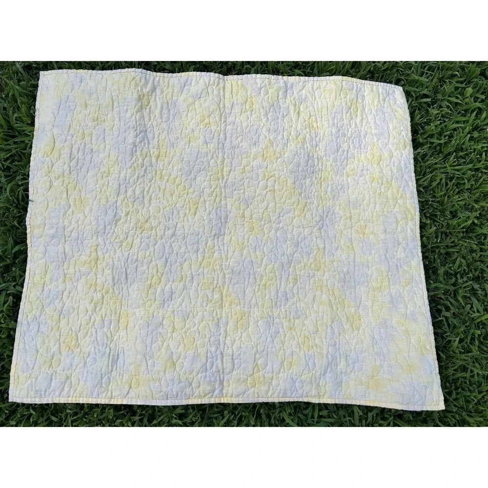 VTG Bubbles & Bears Handmade Baby Quilt Crib Comforter Cottagecore Grandmacore